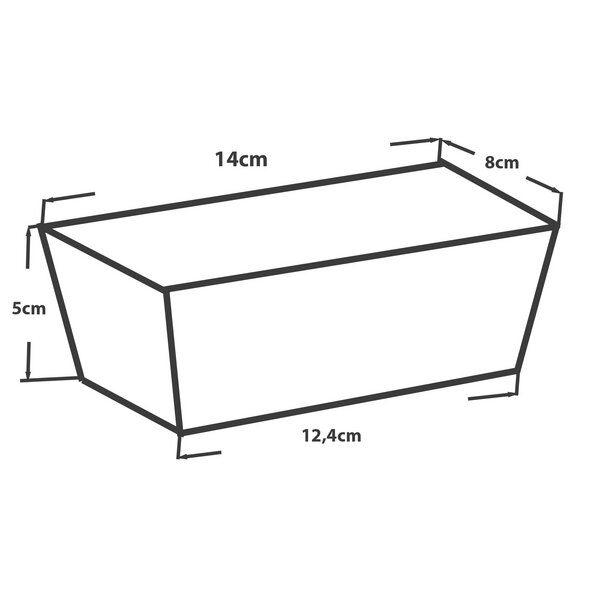 Fingerfoodbox "Newspaper" braun Kraft 14/12,4x8/6,5x5cm 