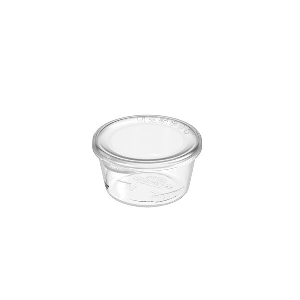 Dressingbecher Mehrweg 100ml mit Deckel transparent 