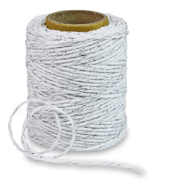 Schmuckband "Christmastwist" silber 2mmx50m 