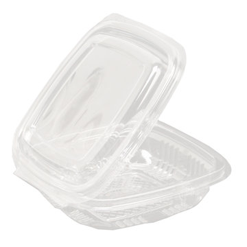 Salad box rPET rectangular with lid