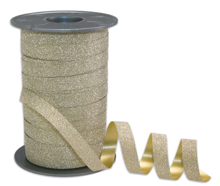 Poly-Glitterband gold 10mmX100m 