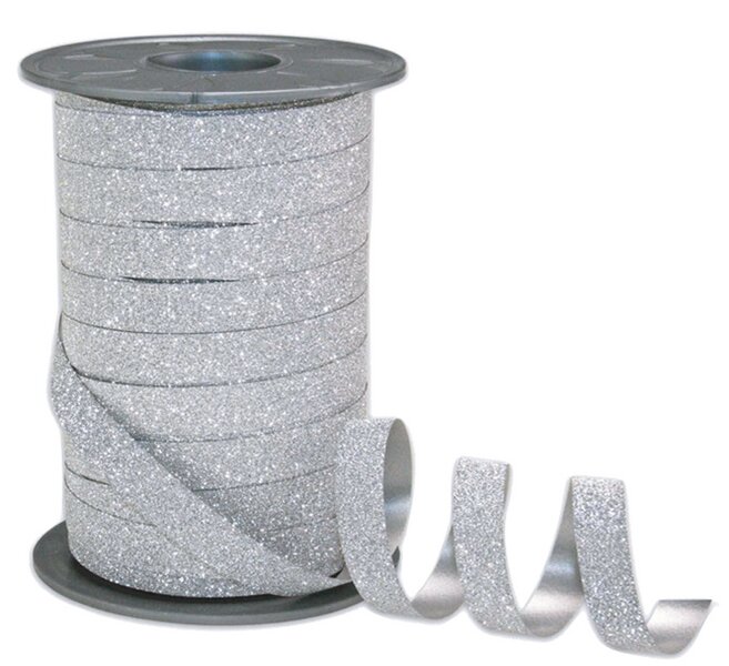 Poly-Glitter silber 10mmX100m 