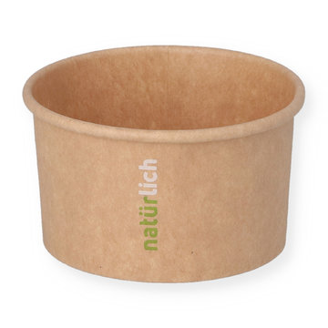 Eisbecher 140ml/5oz braun Kraft "Nat&uuml;rlich" Nr. 14 PE