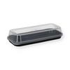 Produktbild circ Nette Mehrweg Sushi-Box M schwarz m. transp. Deckel