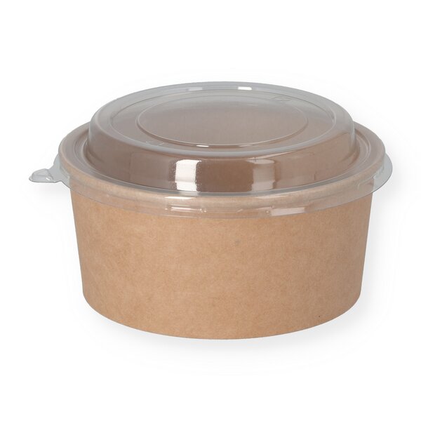 Salad Bowl brown Kraft round 150mm 750ml/26oz 