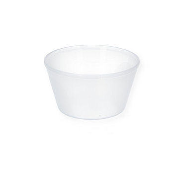 Reusable ice cream tubs 250ml highly transparent frosted