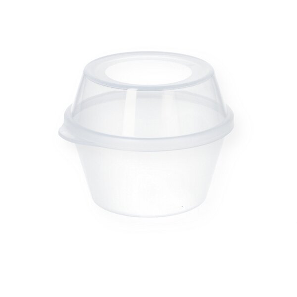 Reusable ice cream tubs 250ml highly transparent frosted 