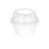 Reusable ice cream tubs 250ml highly transparent frosted 