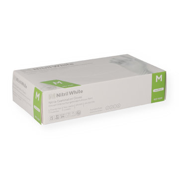 Disposable gloves nitrile white size M (6-7)
