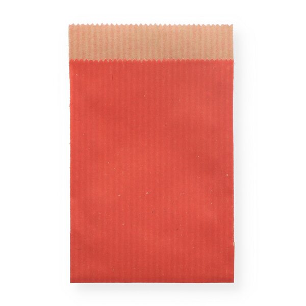 Geschenkflachbeutel uni rot 7x9+2cm Klappe 