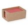 Geschenkflachbeutel uni rot 7x9+2cm Klappe 