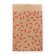Geschenkflachbeutel Blätter rot 7x9+2cm Klappe 