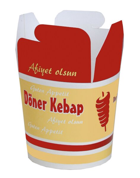 Dönerbox 400ml Food-Box "Döner Kebap" (16oz) 