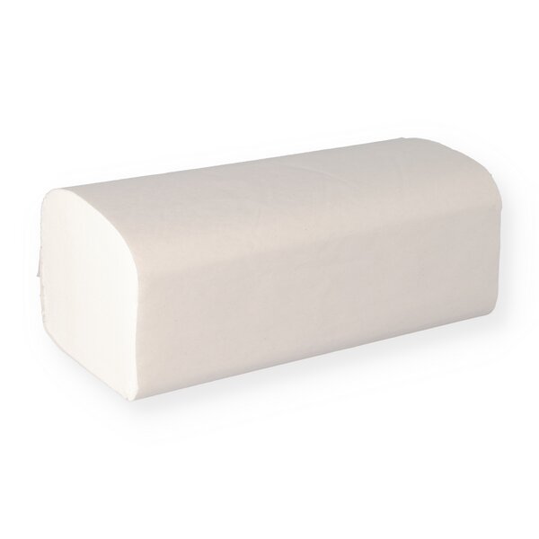 Handtuchpapier wei&szlig; 23x23 2-lagig Zellstoff V-Falz 20 x 160 Blatt 