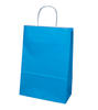 Produktbild Papiertragetaschen hellblau 18+8x22cm mit Papierkordel