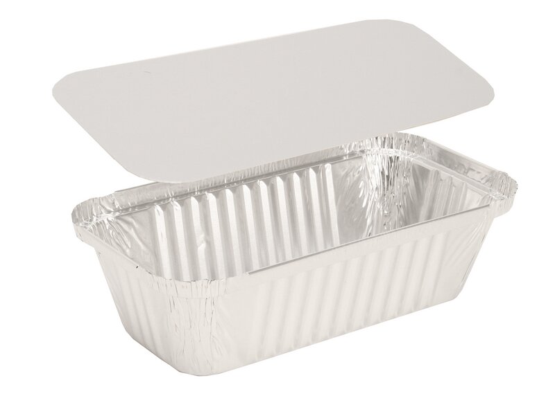 Combi-Pack aluminum container with lid 650 ml 1000 aluminum trays with lid 