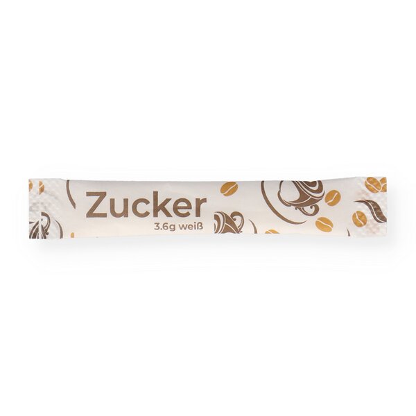 Zuckersticks weißer Zucker 3,6g 1000 Stück 