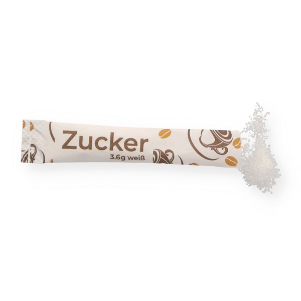 Zuckersticks weißer Zucker 3,6g 1000 Stück 