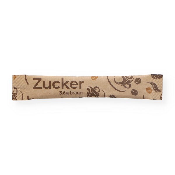 Zuckersticks brauner Zucker 3,6g 1000 Stück 