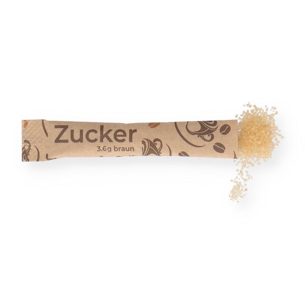 Zuckersticks brauner Zucker 3,6g 1000 St&uuml;ck 