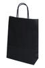 Produktbild Papiertragetaschen mit Papierkordel 18+8x22cm schwarz