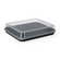 circ Nette reusable sushi box L black w. transparent lid 