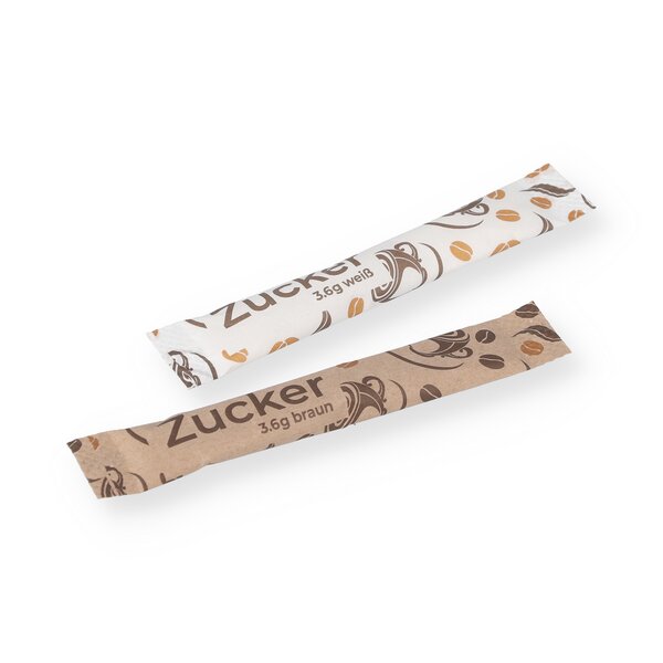 Zuckersticks weißer Zucker 3,6g 1000 Stück 