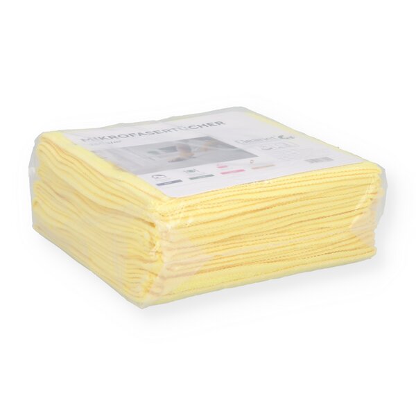 Mikrofasertuch gelb Cleanet 10 Stück 40x40cm 