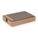 Geschenkflachbeutel Streifen schwarz 13x18+2cm Klappe 