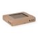 Geschenkflachbeutel Streifen schwarz 16x18,5+2cm Klappe 
