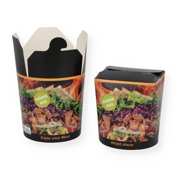 Dönerboxen rund 450ml / 16 oz 