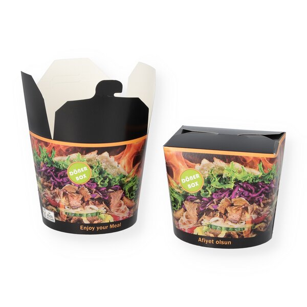 Döner Box rund 750ml / 26 oz 