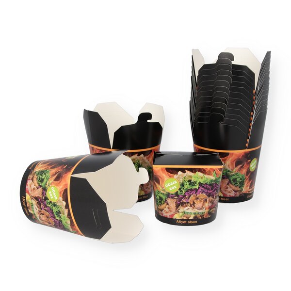 Döner Box rund 750ml / 26 oz 
