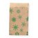 Gift bag flakes green 9,5x14+2cm flap 