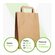 Paper carrier bags brown paper bags 22+10x28cm 
