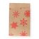 Geschenkflachbeutel Flocken rot 7x9+2cm Klappe 