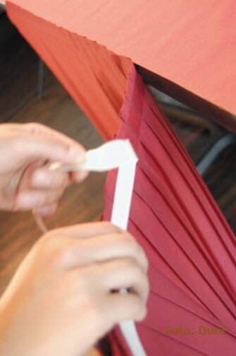 Duni Table Skirtings white made of Dunicel 