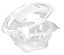 Salad box RPET round 600ml with hinged lid 