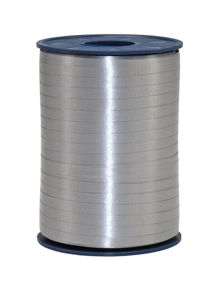 Gift ribbon silver-grey striped ribbon 5mm x 500m 