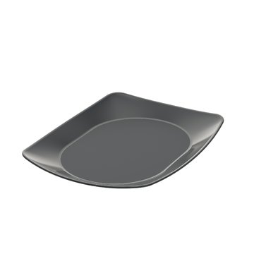 circ Nette reusable plate rectangular slate gray 220x170x20mm