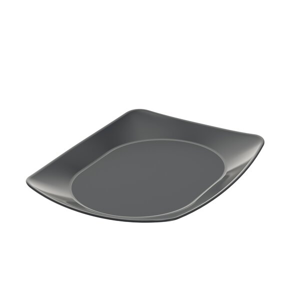 circ Nette reusable plate rectangular slate gray 220x170x20mm 