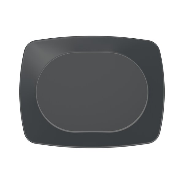 circ Nette reusable plate rectangular slate gray 220x170x20mm 