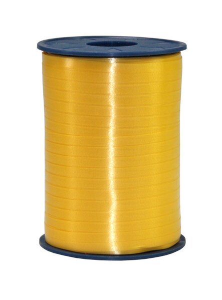 Striped ribbon yellow 5mm gift ribbon 500m 