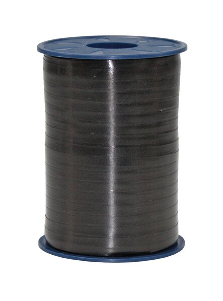 Striped ribbon black Ribbon 5mm x 500m 