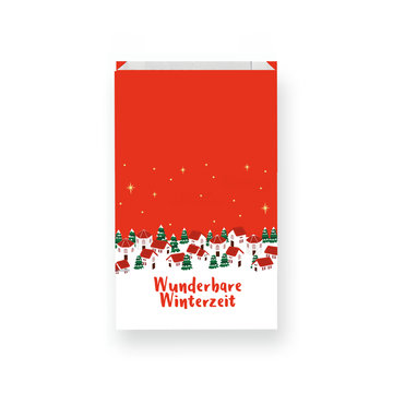 Faltenbeutel "Wunderbare Winterzeit"