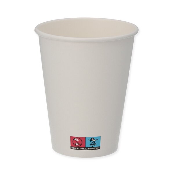 Coffee to go cup white paper cup for 0.3l 
