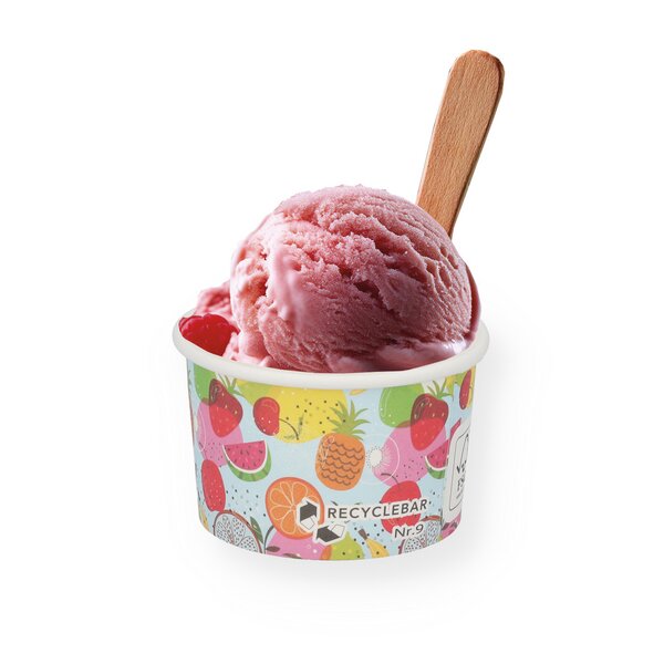 Ice cream cup 90ml/3oz "Fruit" No. 9 PE-coated 