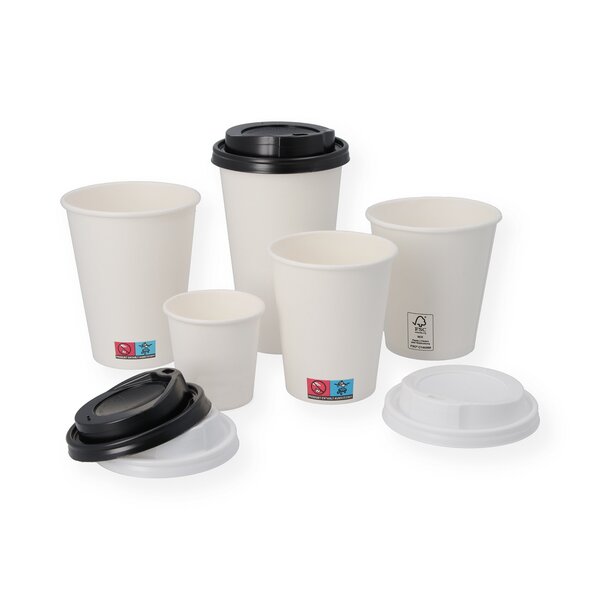 Coffee to go cup white paper cup for 0.3l 
