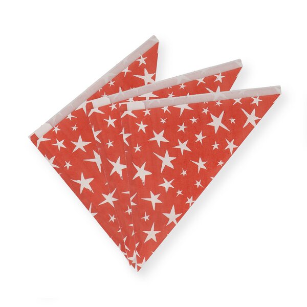Spitztüten "Sternenglanz" rot 19cm/125g 