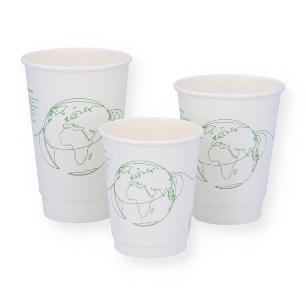 Doppelwand FusionCup f&uuml;r Hei&szlig;getr&auml;nke wei&szlig; 8oz(0,2l) 